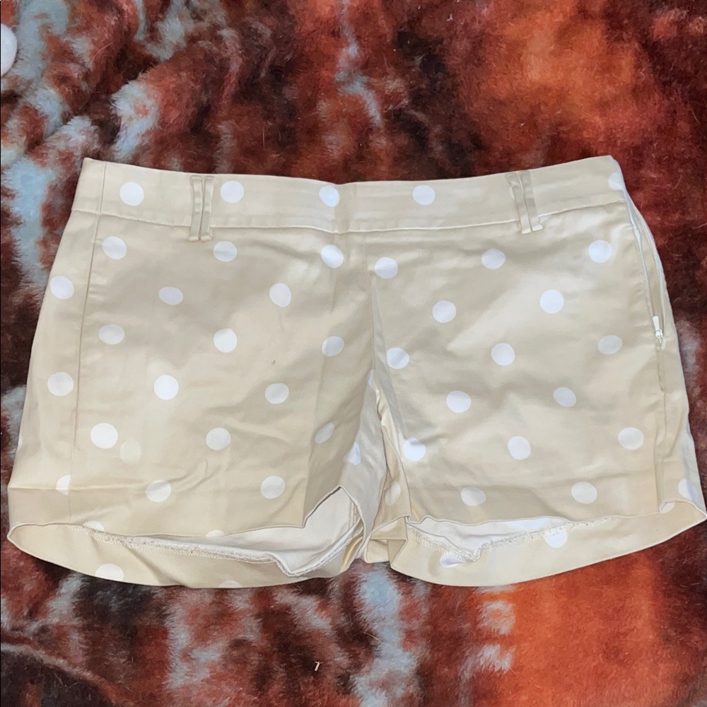 J. Crew Tan Polka Dot Women's Shorts